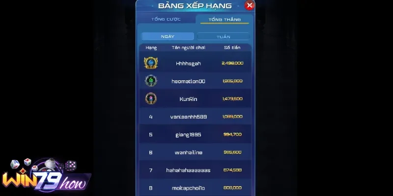 Tiến Lên Đếm Lá Win79 - Game Bài Sát Phạt Ăn Tiền Cực Gắt 2 Đếm lá nhận thưởng cực to